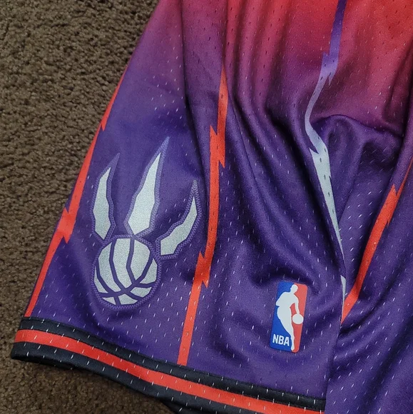 Mitchell & Ness Toronto Raptors 1998 Fadeaway NBA Swingman Shorts Men's Size XL - Picture 4 of 7
